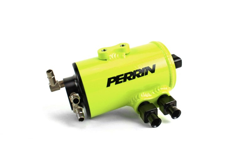 Perrin 02-14 Subaru WRX / 04-19 STI with FMIC Air Oil Separator - Neon Yellow.