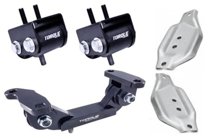 Torque Solution Engine/Transmission Mount Kit w/ OEM Mount Plates: 02-14 Subaru WRX / 04+ STI.
