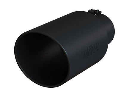 MBRP Universal Tip 8in OD Rolled End 5in Inlet 18in Length T304 - Black.