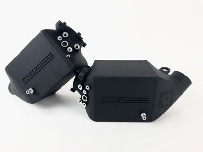 CSF 12-16 BMW M5 (F10) / 12-18 BMW M6 (F06/F12/F13) Twin Charge-Air-Cooler Set - Crinkle Black.