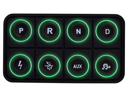 AEM EV 8 Button Keypad CAN Based Programmable Backlighting