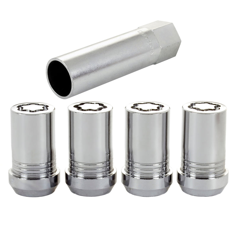McGard Wheel Lock Nut Set - 4pk. (Tuner / Cone Seat) M14X1.5 / 22mm Hex / 1.648in. Length - Chrome.