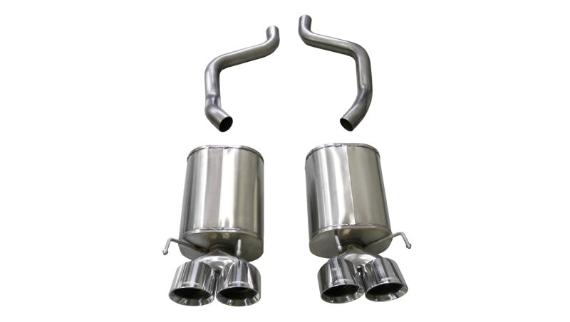 Corsa 09-13 Chevrolet Corvette (C6) 6.2L Polished Sport Axle-Back Exhaust w/4.5in Tips.