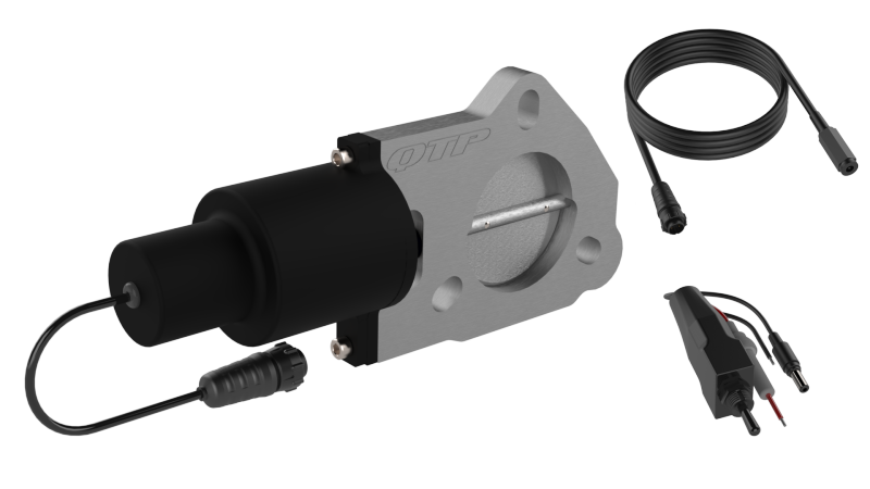 QTP 2.25in Bolt-On QTEC Electric Cutout Valve - Single.
