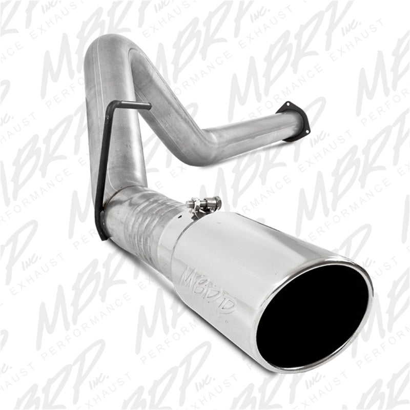 MBRP 11-14 Ford 6.7L F-250/350/450 4in Filter Back Single Side Exit Alum and Down Pipe Exhaust.