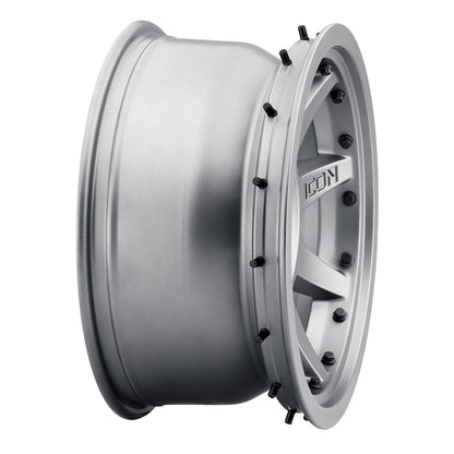 ICON Rebound Pro 17x8.5 6x5.5 0mm Offset 4.75in BS 106.1mm Bore Satin Black Wheel.