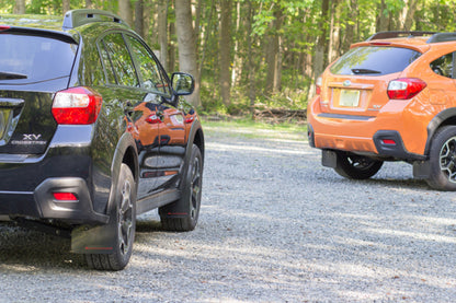 Rally Armor 13-17 Subaru XV Crosstrek Black Mud Flap w/ Orange Logo.