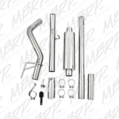 MBRP 06-08 Ram Hemi 1500 Mega Cab 5.7L / 03-13 Ram Hemi 2500/3500 5.7L T409 3in Cat Back Single Side.