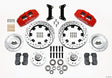 Wilwood Dynapro 6 Front Hub Kit 12.19in Drilled Red 79-87 GM G Body.