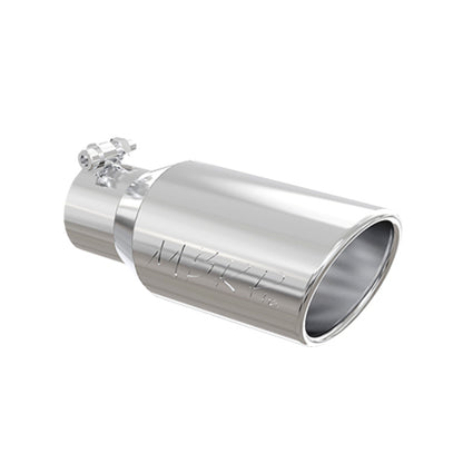 MBRP Universal Tip 4in OD 3in Inlet 10in Length Angled Rolled End T304.