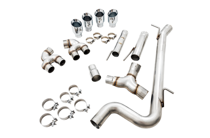AWE Tuning Track Catback Exhaust - Chrome 102MM Tips | 3015-42140