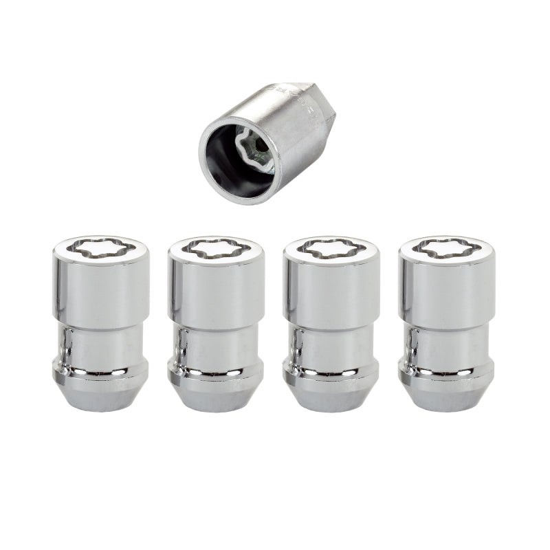 McGard Wheel Lock Nut Set - 4pk. (Cone Seat) 7/16-20 / 3/4 Hex / 1.46in. Length - Chrome.