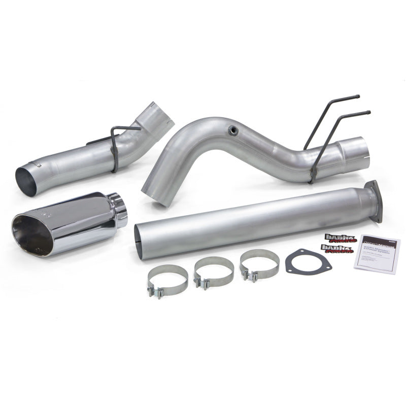 Banks Power 2017 Ford 6.7L 5in Monster Exhaust System - Single Exhaust w/ Chrome Tip.