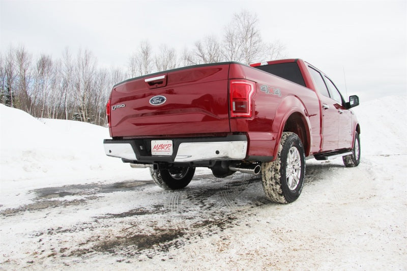 MBRP 2015 Ford F-150 5.0L 3in Cat Back Dual Split Side Exit T409 Exhaust System.