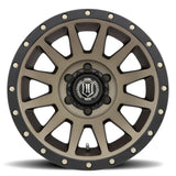 ICON Compression 17x8.5 6x135 6mm Offset 5in BS 87.1mm Bore Bronze Wheel.