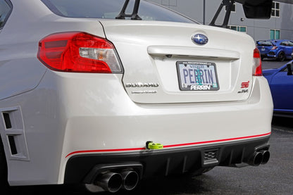 Perrin 15-19 Subaru WRX/STI Tow Hook Kit (Rear) - Neon Yellow.