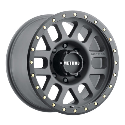 Method MR309 Grid 18x9 +18mm Offset 8x6.5 130.81mm CB Titanium/Black Street Loc Wheel.