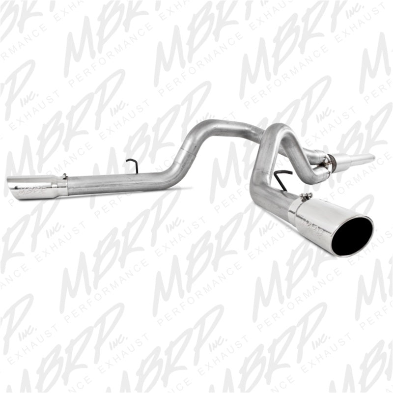 MBRP 1999-2004 Ford F-250/350 V-10 Cat Back 4 Dual Split Side.