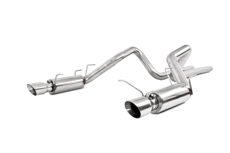 MBRP 11-14 Ford Mustang GT 5.0L Dual Split Rear Race Version T409 3in Cat Back Exhaust System.