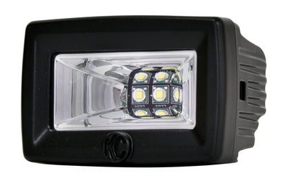 KC HiLiTES C-Series 2in. C2 LED Light 20w Area Flood Beam (Pair Pack System) - Black.