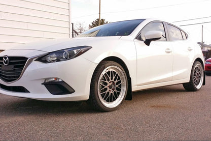 Rally Armor 2014+ Mazda3/Mazdaspeed3 UR Black Mud Flap w/ Red Logo.