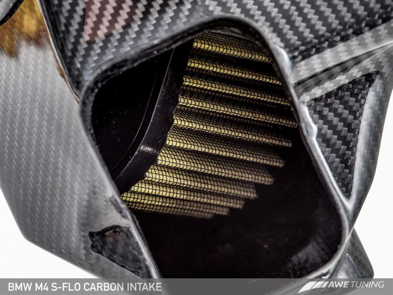 AWE Tuning BMW F8x M3/M4 S-FLO Carbon Intake.