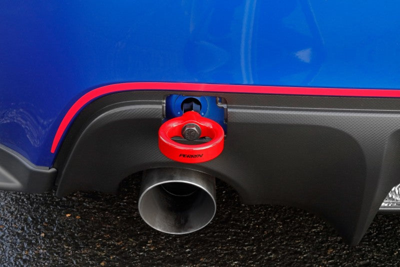 Perrin Subaru BRZ/Scion FR-S/Toyota 86 Tow Hook Kit (Rear) - Red.