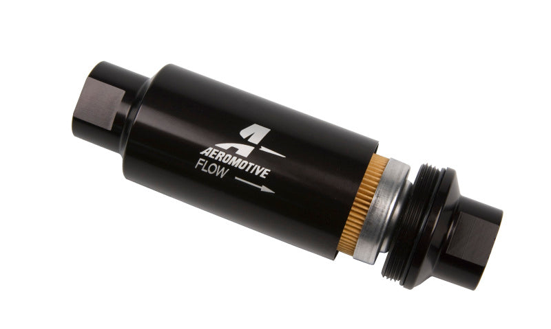 Aeromotive In-Line Filter - AN-10 - Black - 10 Micron.