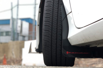 Rally Armor 16-19 Honda Civic Si UR Black Mud Flap w/ Red Logo.