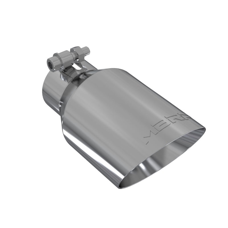 MBRP Universal Tip 4in O.D. Dual Wall Angled 2.5in inlet 8in length T304.