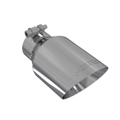 MBRP Universal Tip 4in O.D. Dual Wall Angled 2.5in inlet 8in length T304.