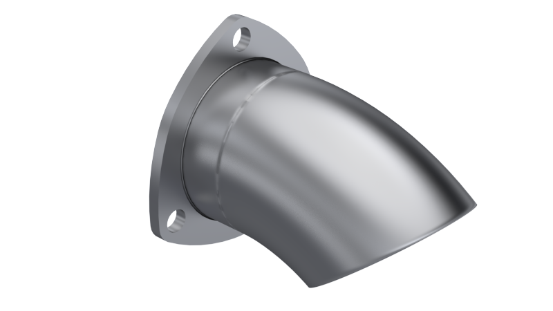 QTP 3in Bolt-On QTEC Adjustable Turn Down.
