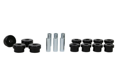 Whiteline Plus 88-00 Honda Civic / 88-9/95 CRX Rear Control Arm - Lower Inner & Outer Bushing Kit.