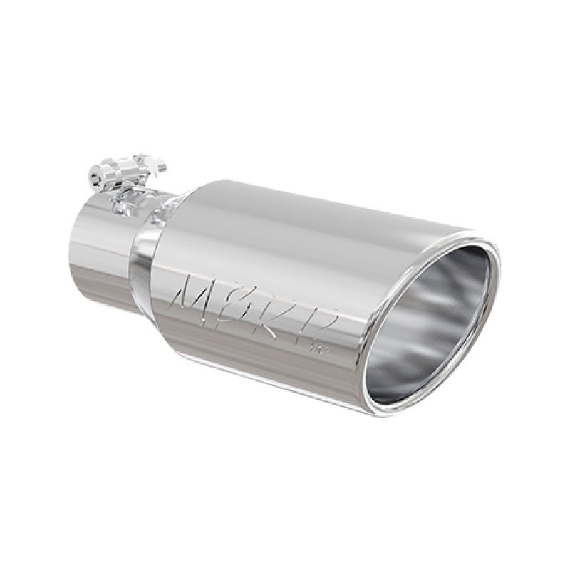 MBRP Universal Tip 4in OD 2.75in Inlet 10in Length Angled Rolled End T304.
