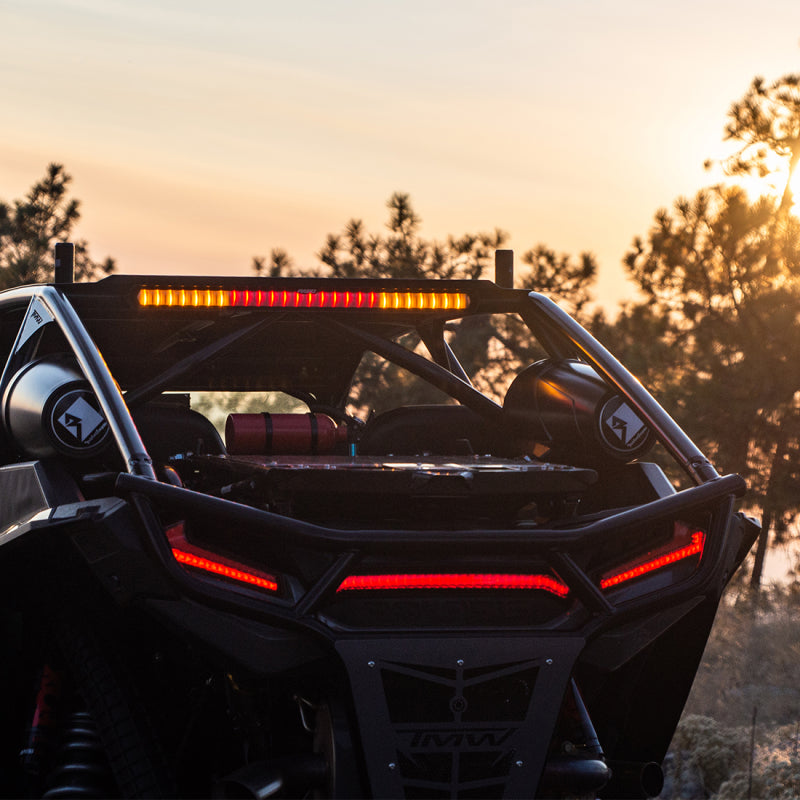 Rigid Industries 28in Chase Light Bar Universal - Rear Facing 27 Mode 5 Color LED Light Bar.