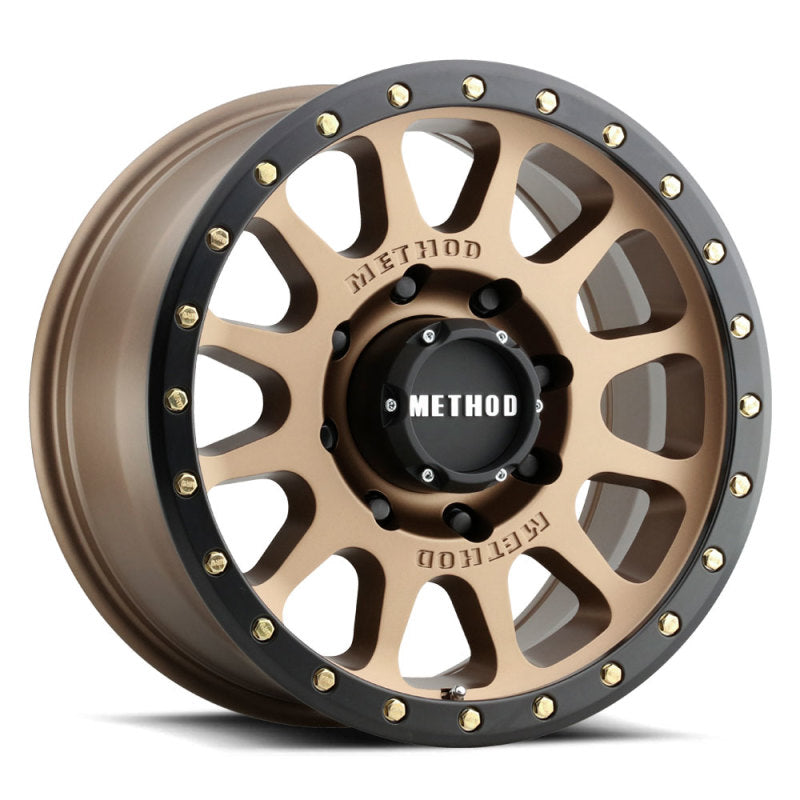 Method MR305 NV HD 18x9 +18mm Offset 8x6.5 130.81mm CB Method Bronze/Black Street Loc Wheel.