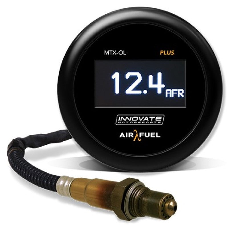 Innovate MTX-OL PLUS Wideband Digital Air/Fuel Ratio OLED Gauge Kit 8ft w/O2 Sensor.
