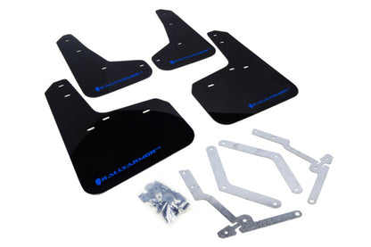 Rally Armor 13+ Ford Focus ST Black Mud Flap w/ Blue Logo.
