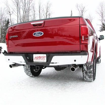 MBRP 2015 Ford F-150 5.0L 3in Cat Back Dual Split Rear Exit T409 Exhaust System.