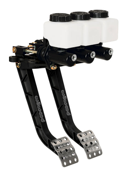 Wilwood Adjustable Dual Pedal - Brake / Clutch - Rev. Swing Mount - 6.25:1.