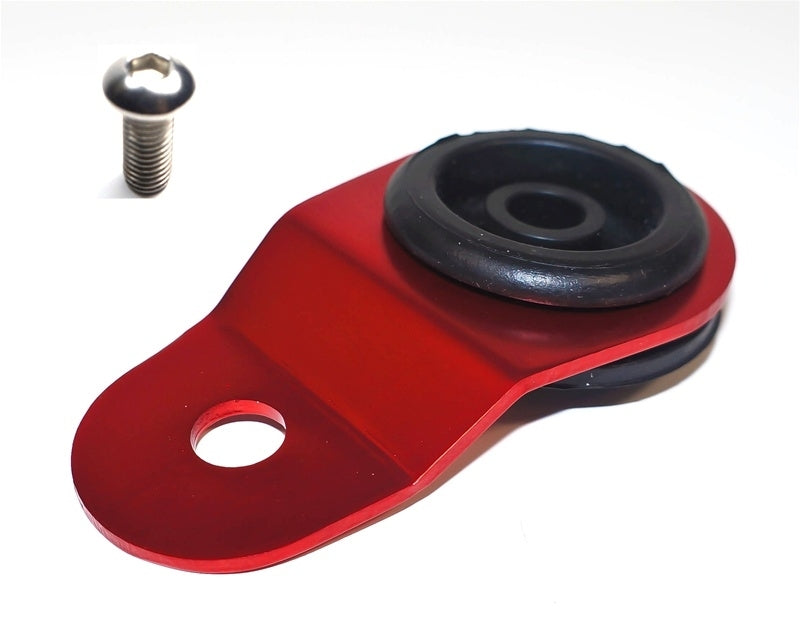 Torque Solution Radiator Mount w/ Insert (RED) : Mitsubishi Evolution 7/8/9.