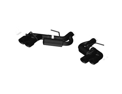MBRP 16-19 Chevy Camaro V8 6.2L 6spd 3in Black Race Dual Axle Back w/ 4.5in Quad Dual Wall Tips.
