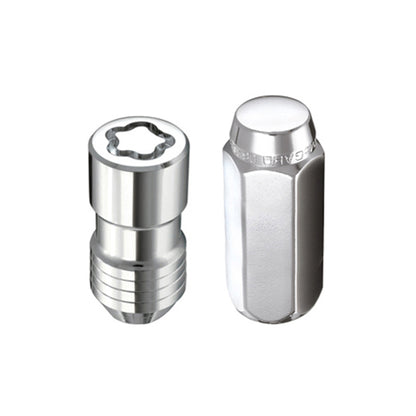 McGard 6 Lug Hex Install Kit w/Locks (Cone Seat Nut) M14X1.5 / 22mm Hex / 1.945in. Length - Chrome.