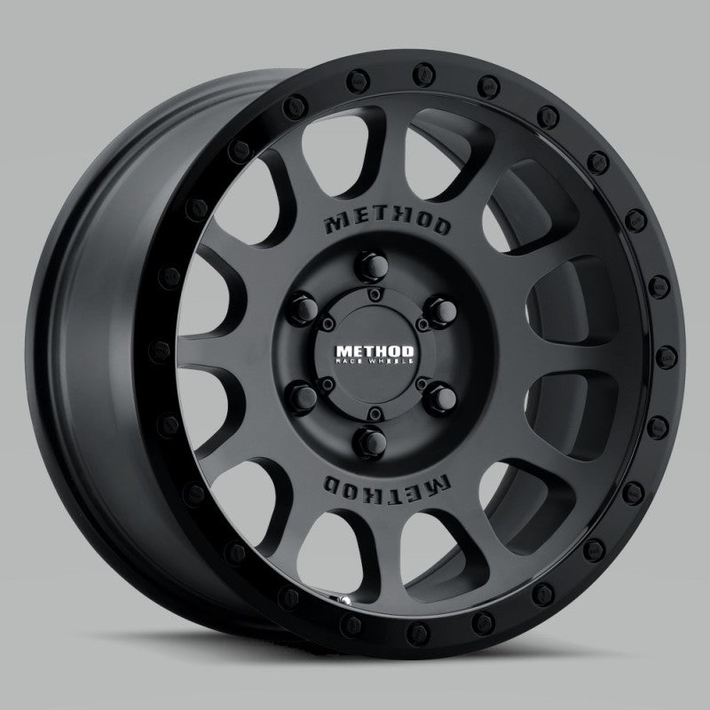 Method MR305 NV 17x8.5 0mm Offset 6x135 94mm CB Double Black Wheel.