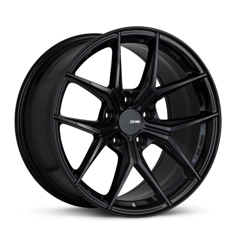 Enkei TSR-X 18x8.5 45mm Offset 5x100 BK 72.6mm Bore Gloss Black.