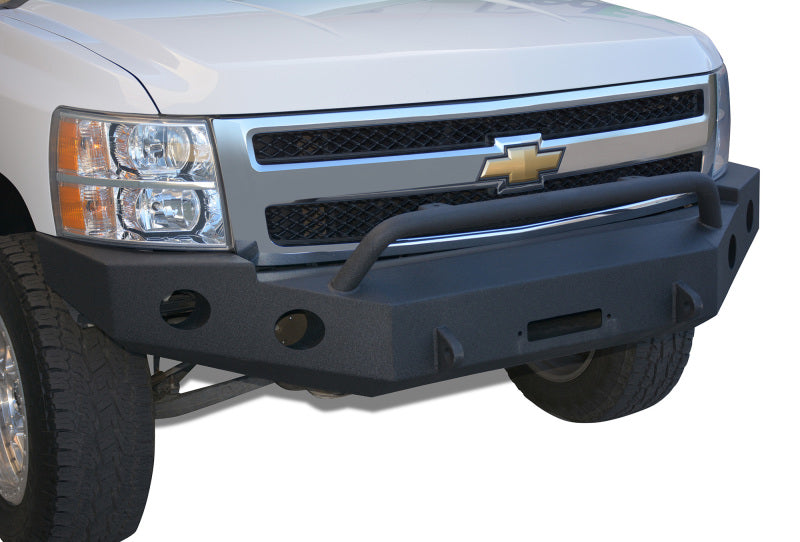 DV8 Offroad 07-13 Chevrolet Silverado 1500 Front Bumper - Black Powdercoat.