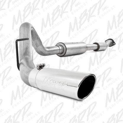 MBRP 11-12 Ford F150 SVT Raptor 6.2L EC-SB/CC-SB 3.5in Cat Back Single Exit Alum Exhaust System.