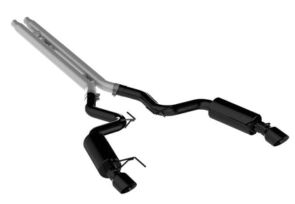 MBRP 15 Ford Mustang GT 5.0 Convertible Black 3in Cat Back Dual Split Rear Exit (Street Version).