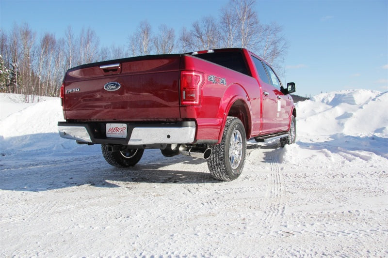 MBRP 2015 Ford F-150 2.7L / 3.5L EcoBoost 4in Cat Back Single Side Black Exhaust System.