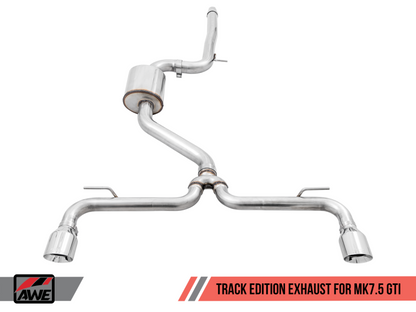 AWE Tuning Track Cat Back Exhaust - Chrome Tips 102mm [3020-32042]
